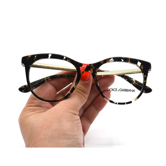 DOLCE&GABBANA DG3316 911 HAVANA CLEAR AUTHENTIC EYEGLASSES FRAME - Picture 11 of 12